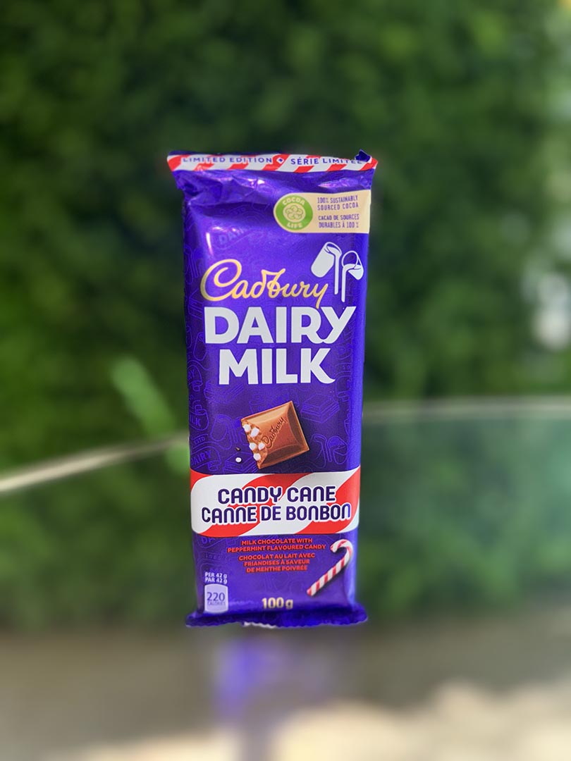 Cadbury Dairy Milk Candy Cane Flavor (Canada) BussinSnacks