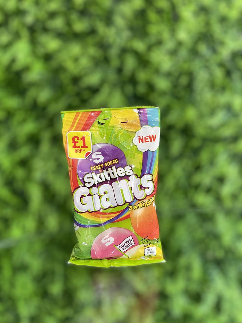 Crazy Sour Skittles Giants (Small Bag) (UK)