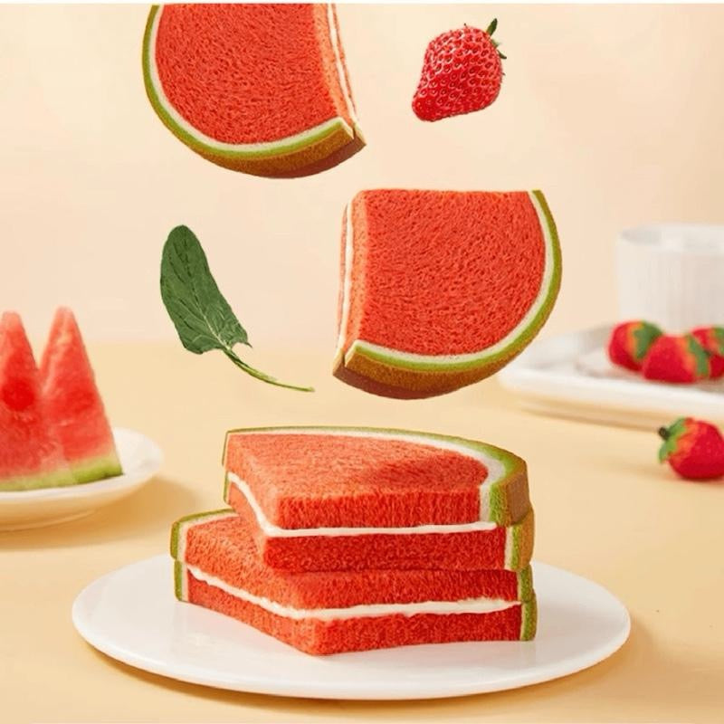 Bundle of 4 Flavor Bread- 1 Watermelon toast, 1 Cantaloupe Toast, 1 Banana Bread, 1 Mango Bread