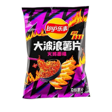 Lays Wavy Spicy Noodle Ramen Flavor -1 Bag 2.47 oz From China