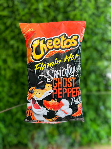 Cheetos Flamin Hot Smokey Ghost Pepper Puffs Flavors ( Small bag)