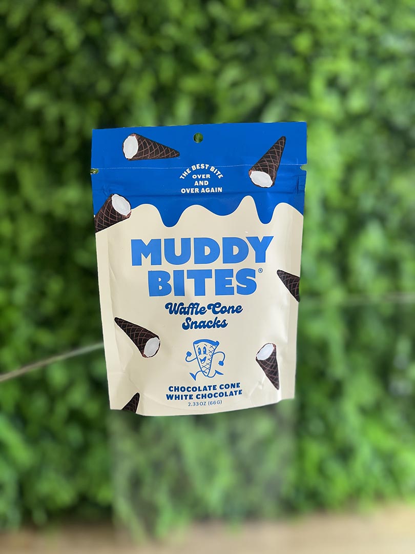 Muddy Bites Waffle Cone Snacks Chocolate Cone White Chocolate Filled #2