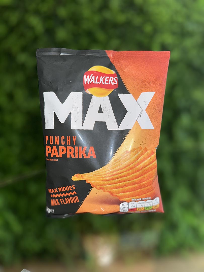 Walkers Max Punchy Paprika Flavor (UK)