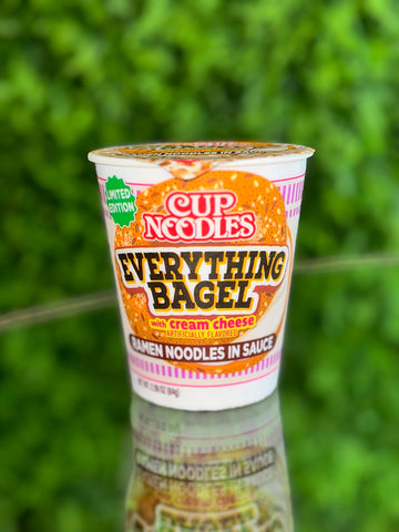 Limited Edition Cup Noodles Everything Bagel w/ Cream Cheese Flavor