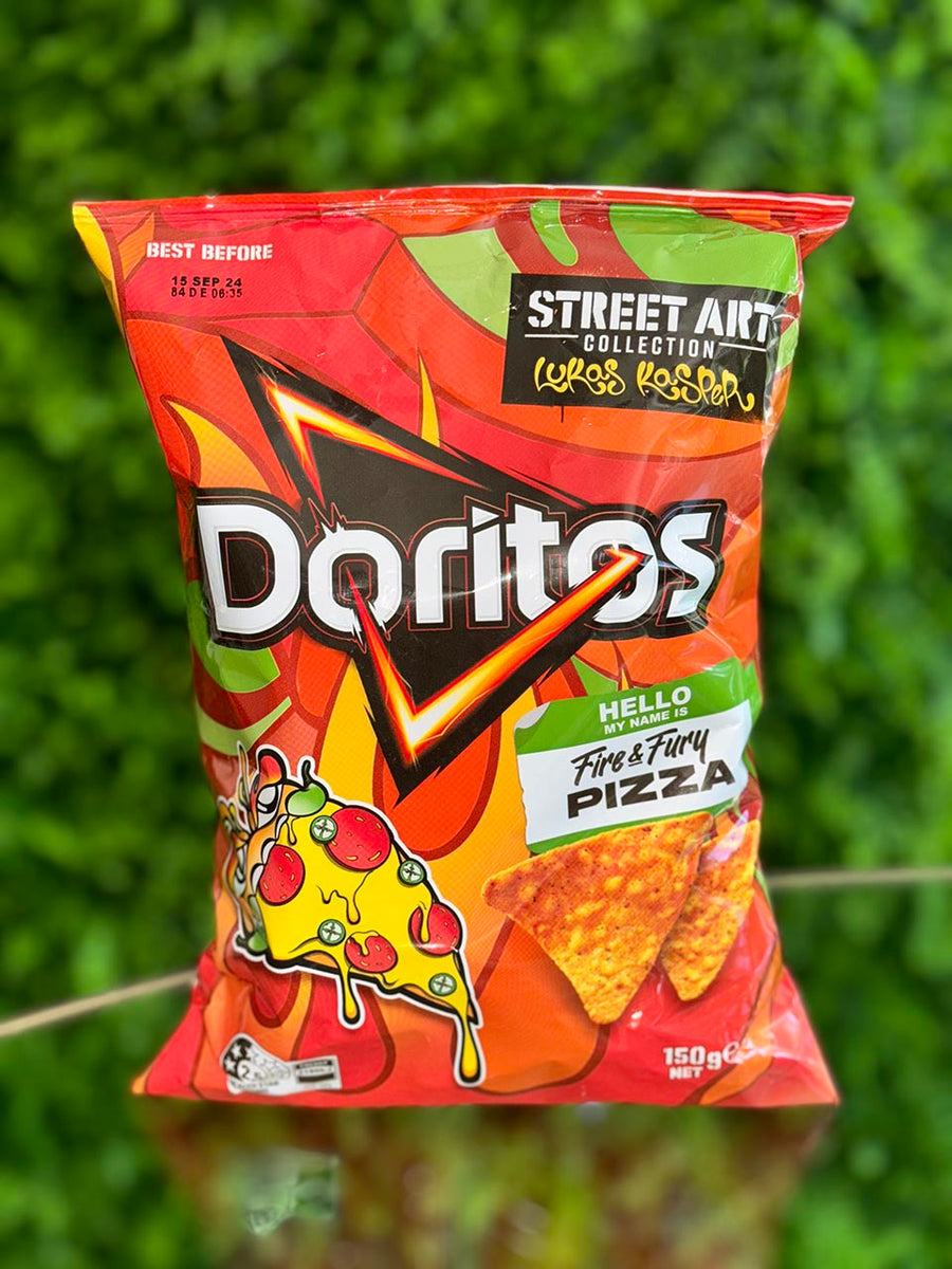 Doritos Street Art Collection Fire and Furry Pizza Flavor (Australia)