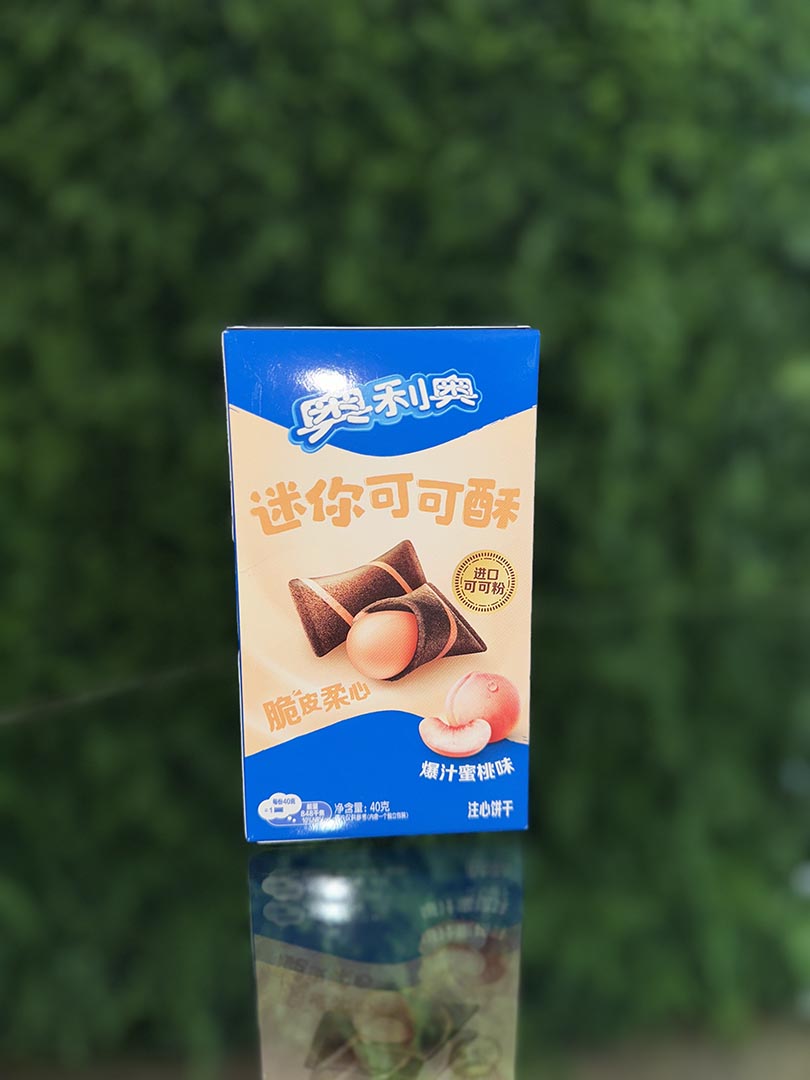 Oreo Peach Filled Chocolate Wafer Bites (China)