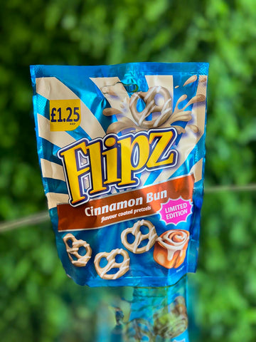 Limited Edition Flipz Pretzels Cinnamon Bun Flavor