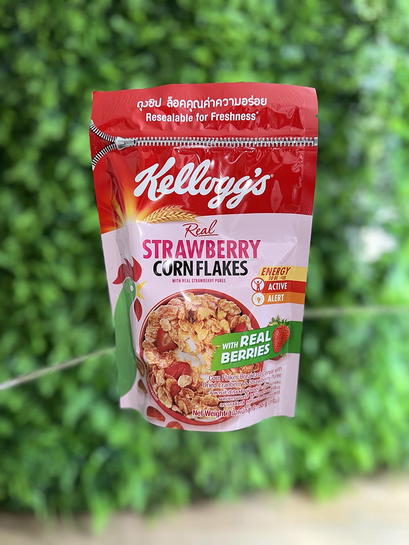 Kellogg's Strawberry Corn Flakes Cereal (Bag) (Thailand)
