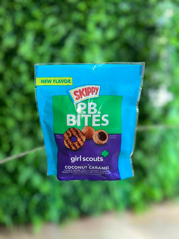 Skippy Peanut Butter Bites Girl Scouts Coconut Caramel Flavor
