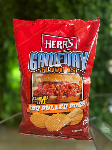 Limited Time Herrs Carolina Style BBq Pulled Pork Gameday Flavor (Large Bag)