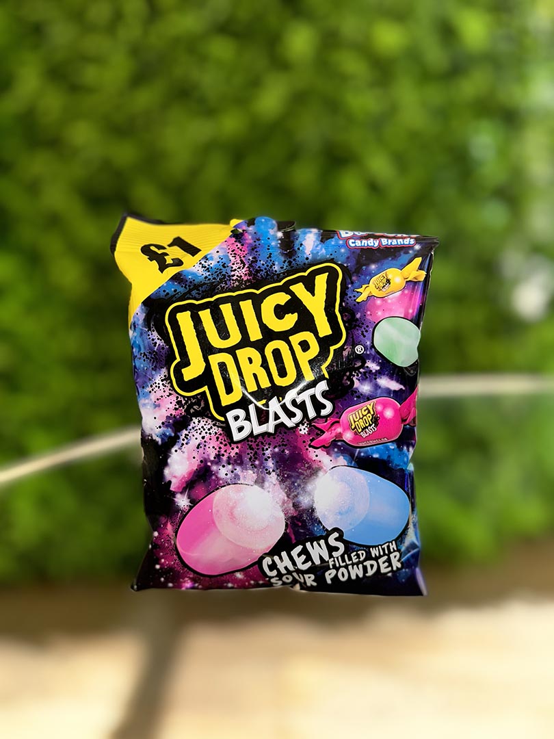 Limited Edition Juicy Drop Blasts Chews Sour Powder Filled (Turkey)