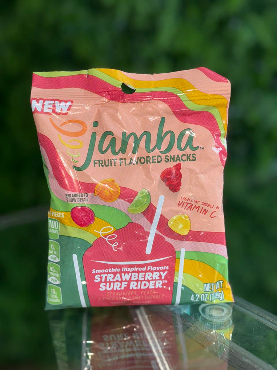 Jamba Juice Fruit Snacks Strawberry Surf Rider Flavor