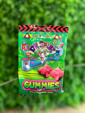 Warhead Dr Sour Gummies with Extreme Sour Crunch Strawberry Flavor (Netherlands)