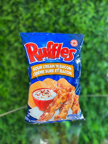 Ruffles Sour Cream n Bacon Flavor ( Large Bag) (Canada)