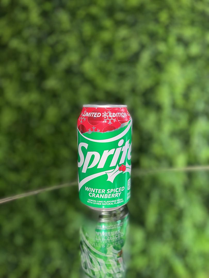 Limited Edition Sprite Winter Spiced Cranberry Flavor