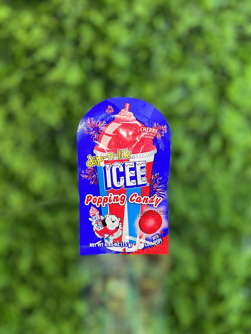 Icee Dip n Lik Popping Candy Cherry Flavor