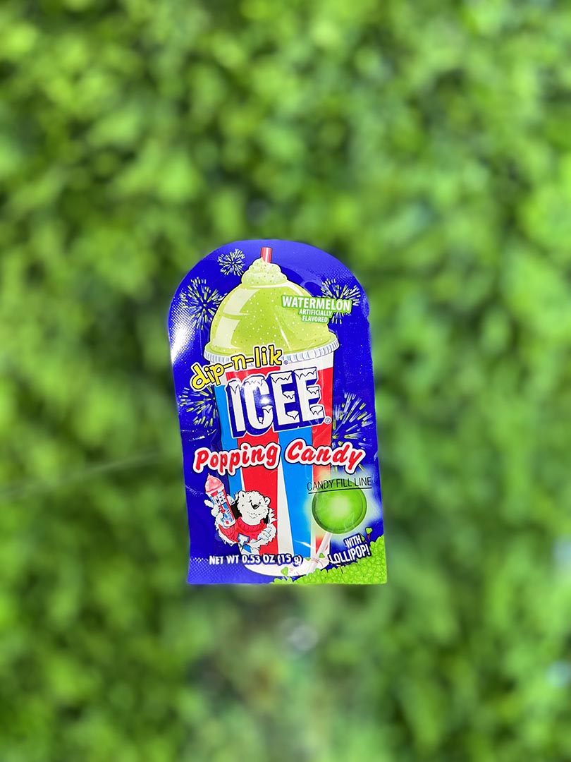 Icee Dip n Lik Popping Candy Watermelon Flavor