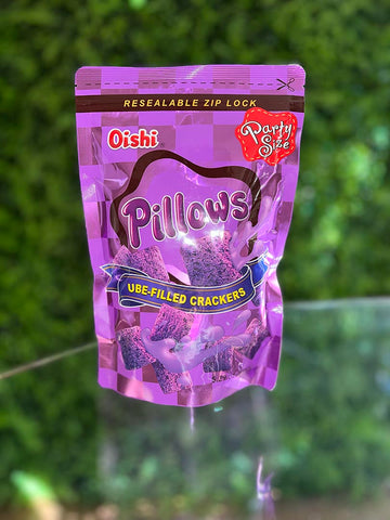 Oishi Pillow Ube Filled crackers (Party size)