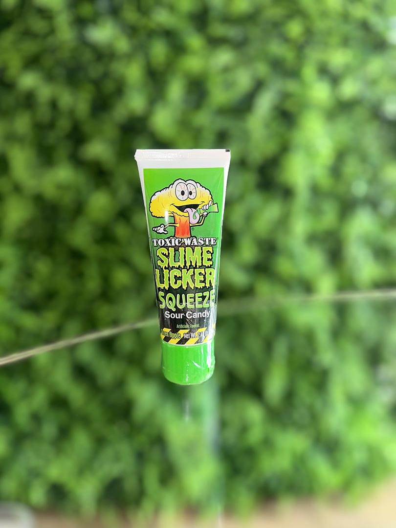 Toxic Waste Sour Slime Licker Squeeze Candy Green Apple