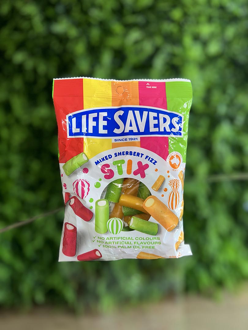Life Savers Mixed Sherbet Fizz Sticks (Australia)