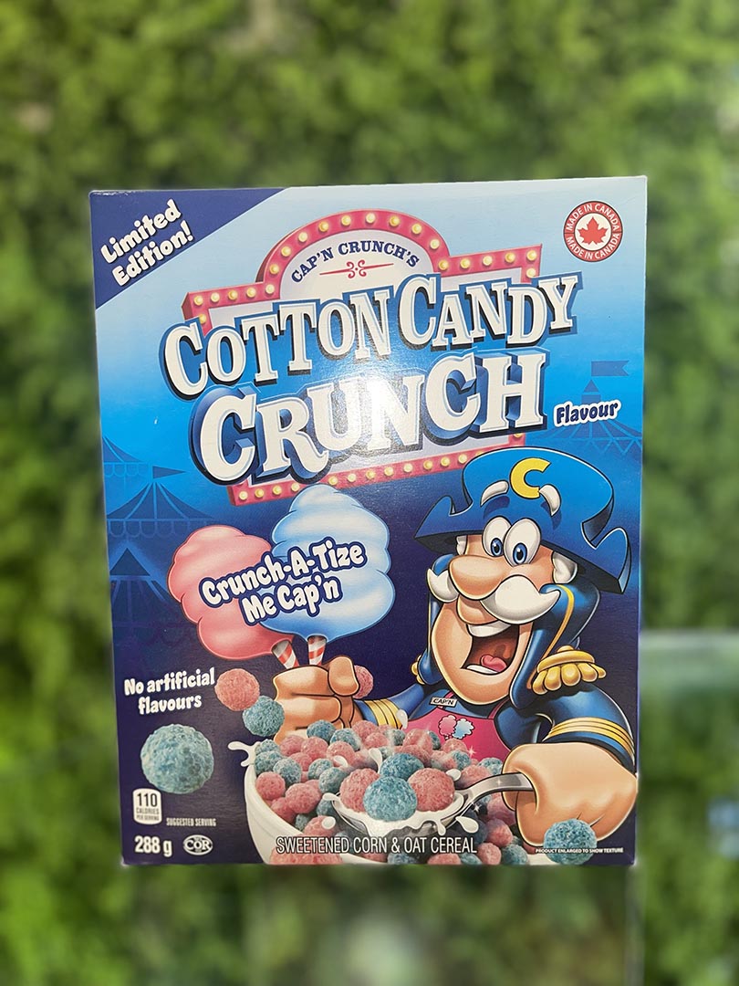 Limited Edition Captain Crunch Cotton Candy Crunch  Flavor (Canada)